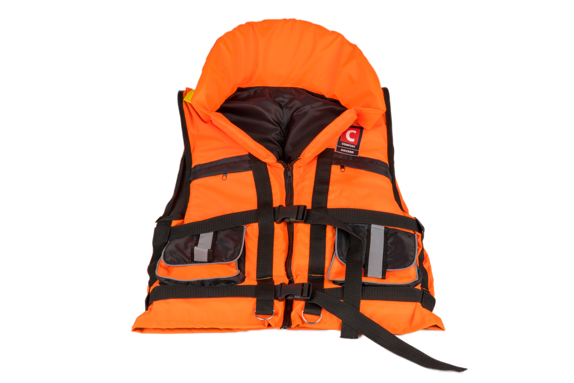 Жилет КРИСТАЛЛОПТТОРГ спасательный с подголовником COMFORT DOCKER (Докер) с накл. карм. 120кг