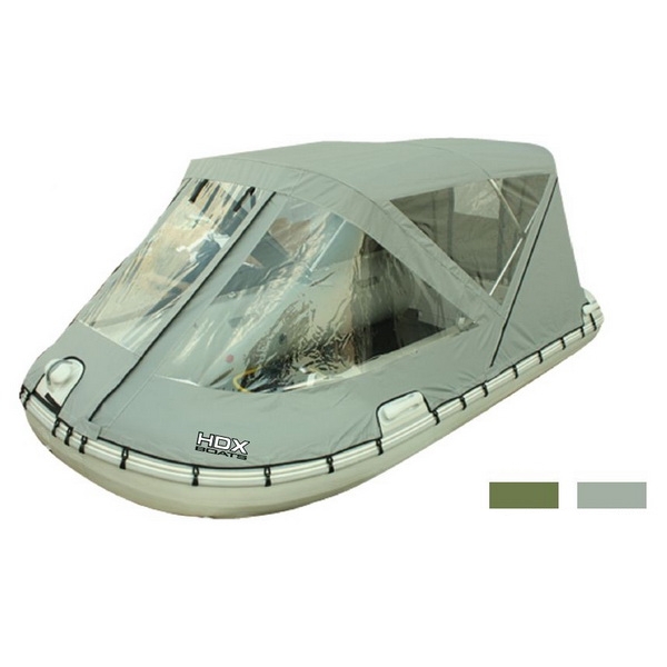 Тент ходовой HDX 300 для лодки (Оксфорд, алюм. дуги), цвет серый